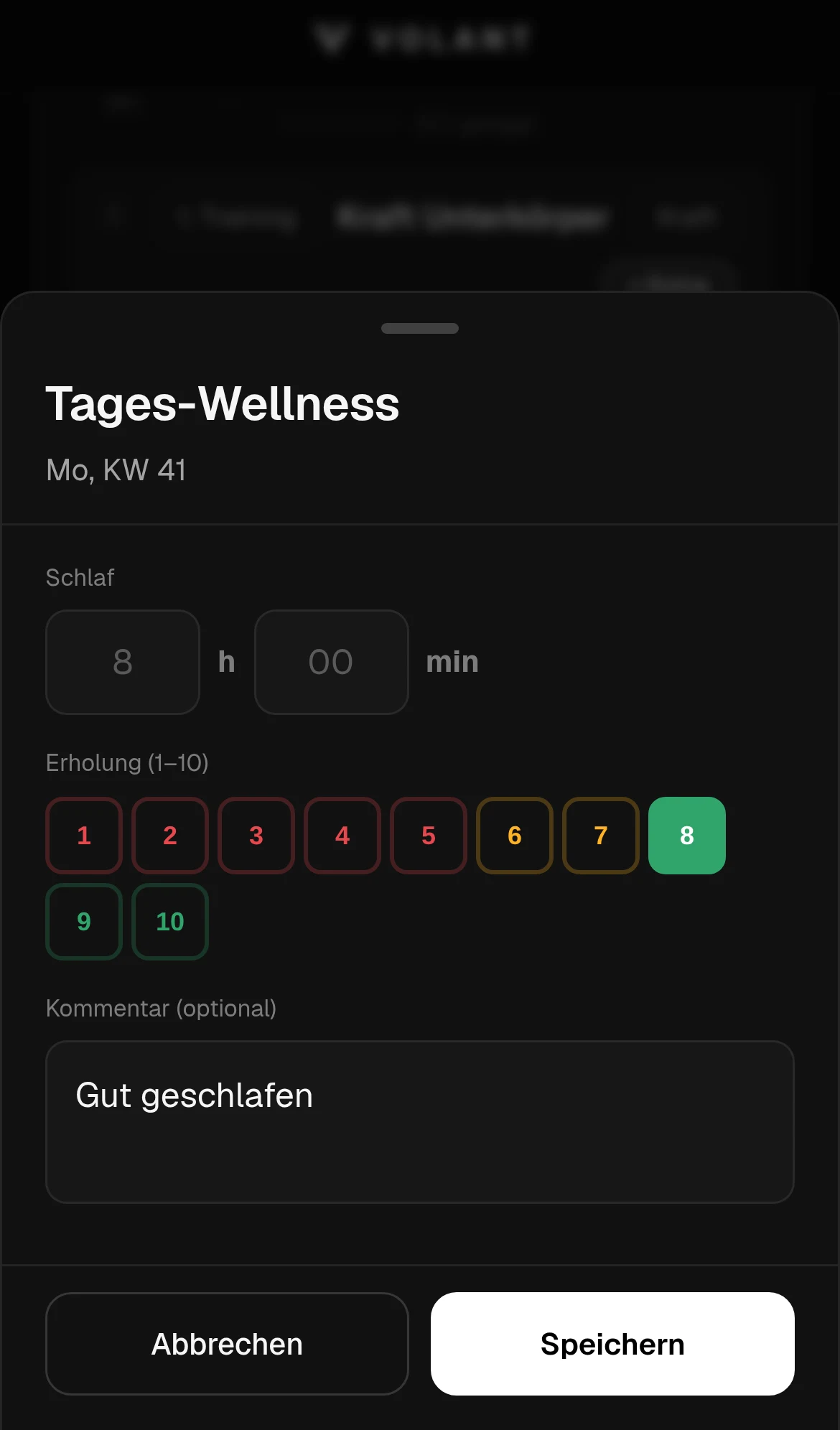 Tages-Wellness: Schlaf und Erholung 8 von 10
